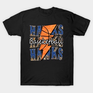 Graphic Basketball Hawks Proud Name Vintage T-Shirt